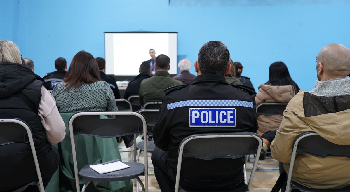 Public meeting for launch of Clear, Hold, Build 
