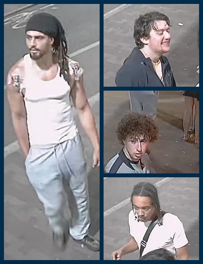 Image of men police want to speak to
