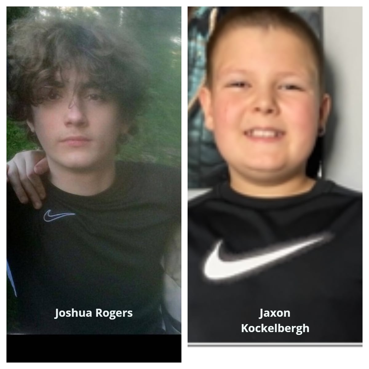 Joshua Rogers and Jaxon Kockelbergh