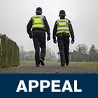 Stock image of officers walking 