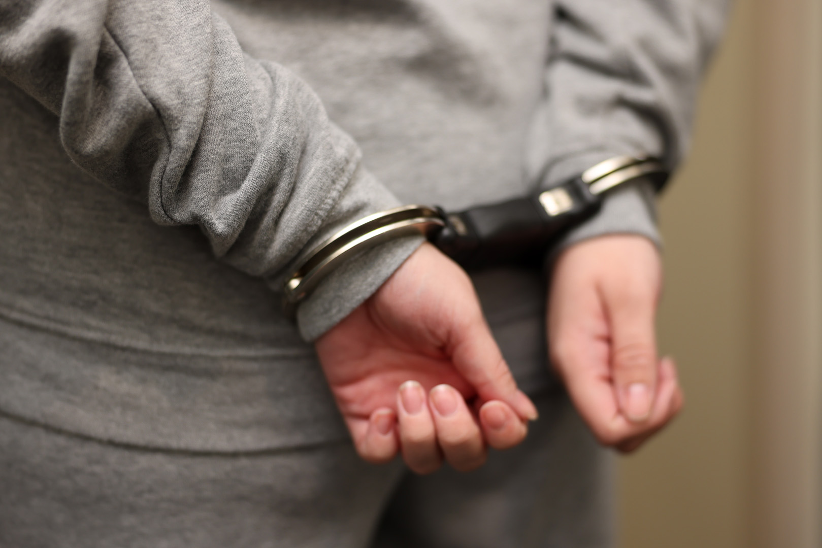 Stock image - man in handcuffs