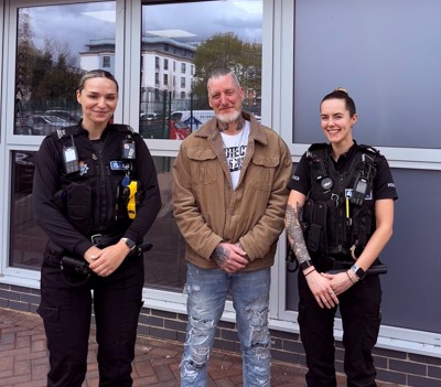 PC Charlotte Barrowcliffe, Stewart McKie and PC Ilona Flannigan
